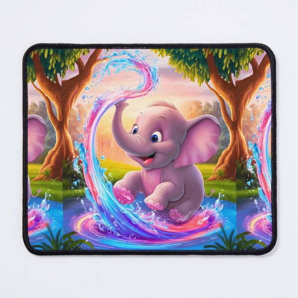 Item preview, Cute Elephant. Little elephant, colorful elephant, elephant drawing designed and sold by ElephantVibes.