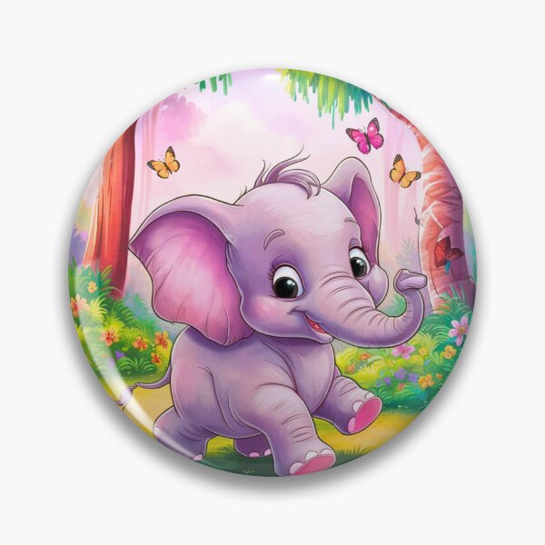 Item preview, Cute Elephant. Little elephant, colorful elephant, elephant drawing designed and sold by ElephantVibes.
