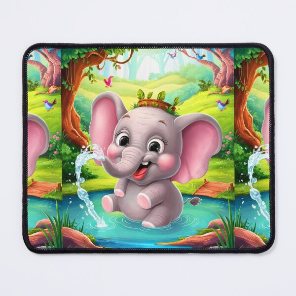 Item preview, Cute Elephant. Little elephant, colorful elephant, elephant drawing designed and sold by ElephantVibes.