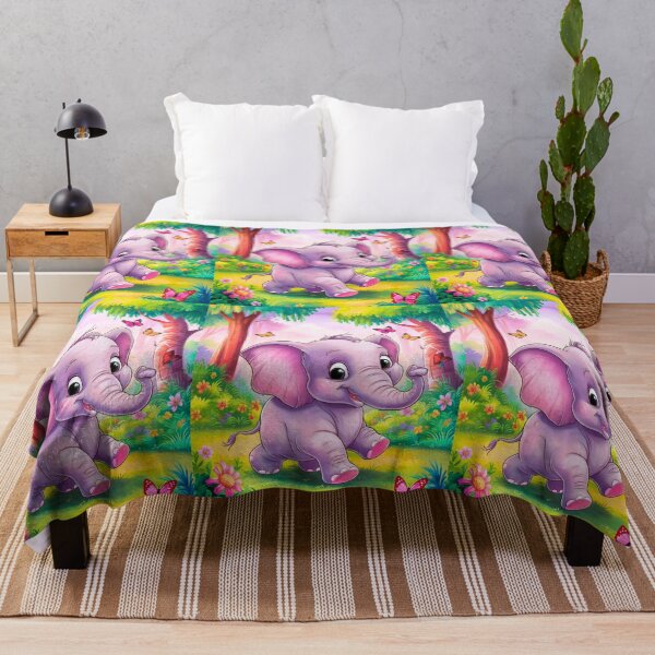 Item preview, Cute Elephant. Little elephant, colorful elephant, elephant drawing designed and sold by ElephantVibes.