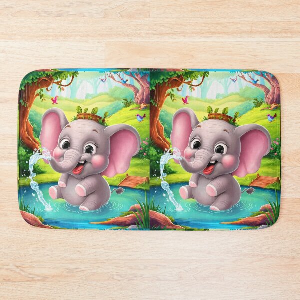 Item preview, Cute Elephant. Little elephant, colorful elephant, elephant drawing designed and sold by ElephantVibes.