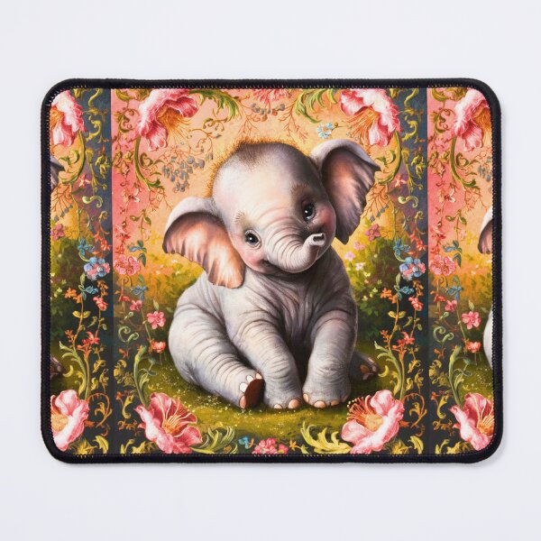 Item preview, Cute Elephant. Little elephant, colorful elephant, elephant drawing designed and sold by ElephantVibes.