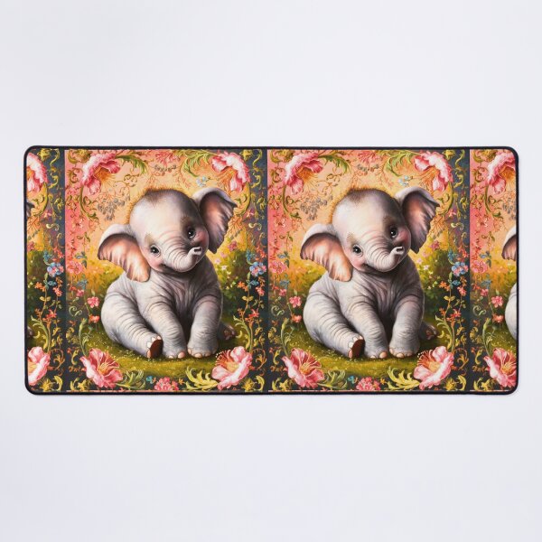 Item preview, Cute Elephant. Little elephant, colorful elephant, elephant drawing designed and sold by ElephantVibes.