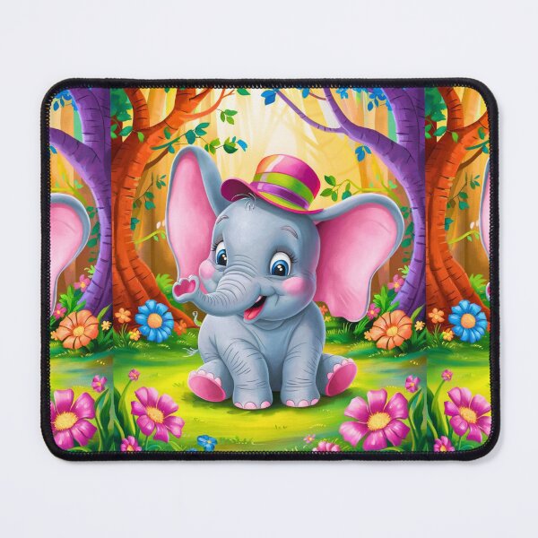Item preview, Cute Elephant. Little elephant, colorful elephant, elephant drawing designed and sold by ElephantVibes.