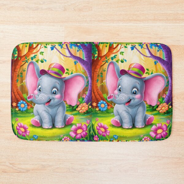 Item preview, Cute Elephant. Little elephant, colorful elephant, elephant drawing designed and sold by ElephantVibes.