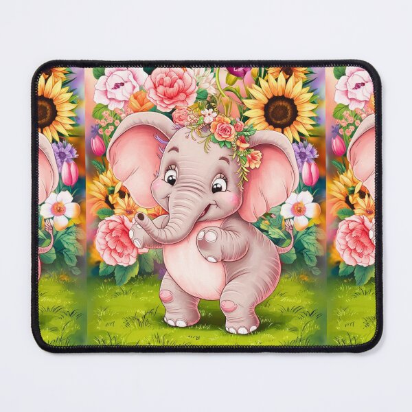 Item preview, Cute Elephant. Little elephant, colorful elephant, elephant drawing designed and sold by ElephantVibes.