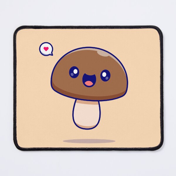 Item preview, Cute Mushroom Vegetable: Adorable Cartoon Vector Icon designed and sold by hjian8219.