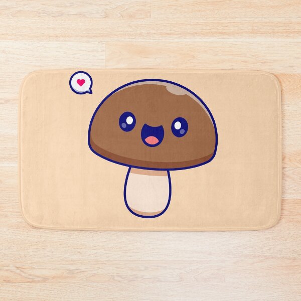 Item preview, Cute Mushroom Vegetable: Adorable Cartoon Vector Icon designed and sold by hjian8219.