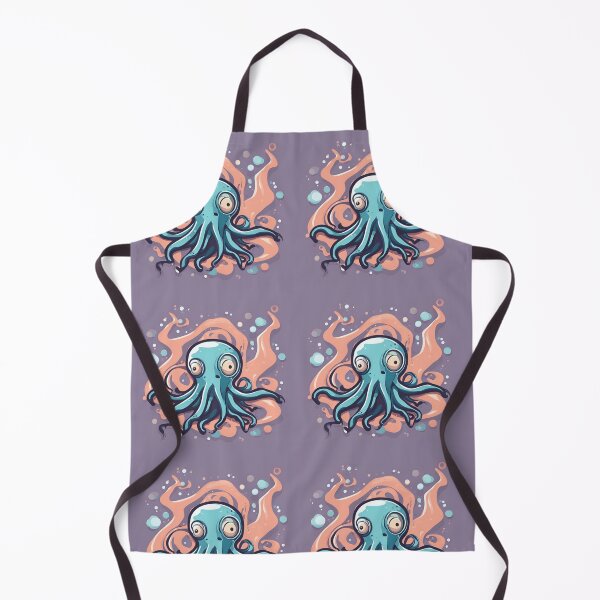 Item preview, Mysterious Cartoon Squid - Whimsical Ocean Creature Design designed and sold by Marvvinekk.