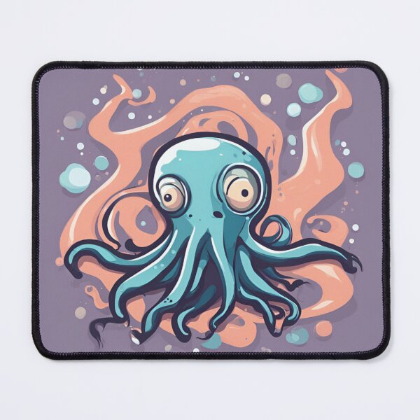 Item preview, Mysterious Cartoon Squid - Whimsical Ocean Creature Design designed and sold by Marvvinekk.