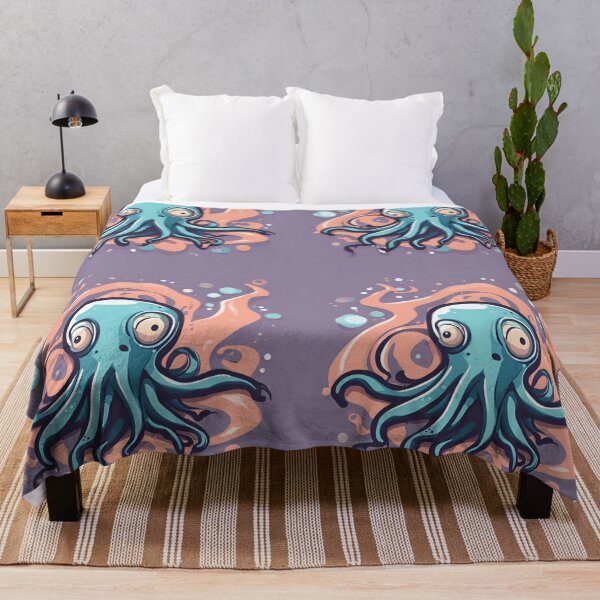 Item preview, Mysterious Cartoon Squid - Whimsical Ocean Creature Design designed and sold by Marvvinekk.