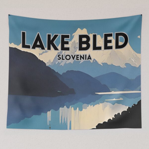 Item preview, Lake Bled Slovenia designed and sold by ZionPosteria.