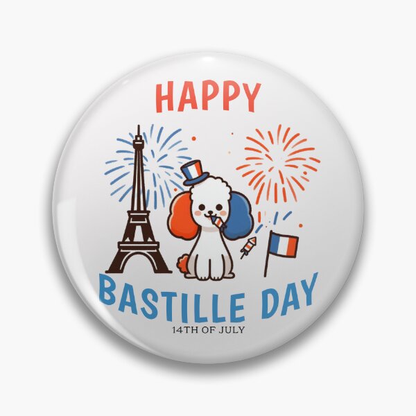 Item preview, Bastille Day Poodle designed and sold by LemuellTrends.