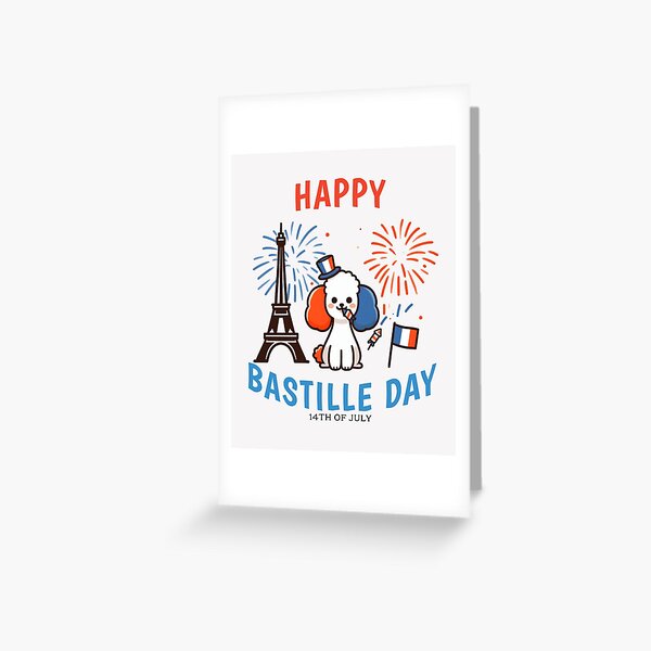 Item preview, Bastille Day Poodle designed and sold by LemuellTrends.