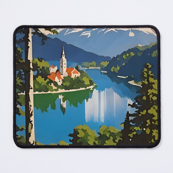 Item preview, Lake Bled designed and sold by ZionPosteria.