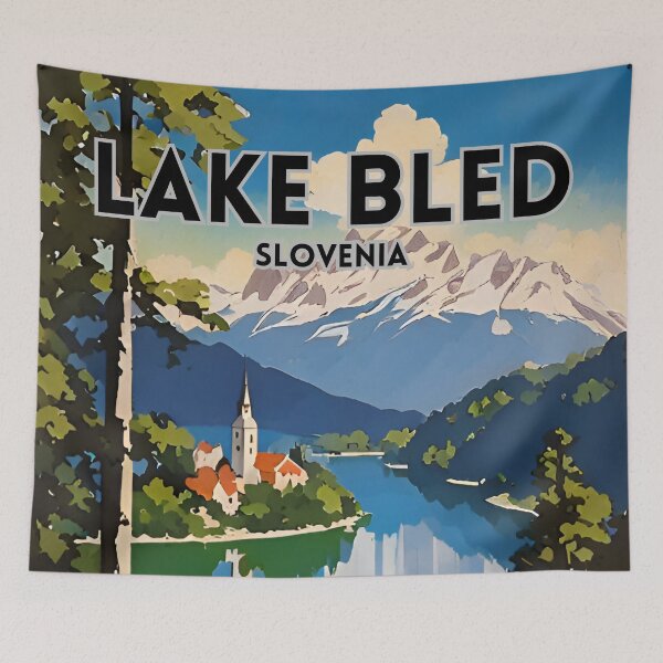 Item preview, Lake Bled designed and sold by ZionPosteria.
