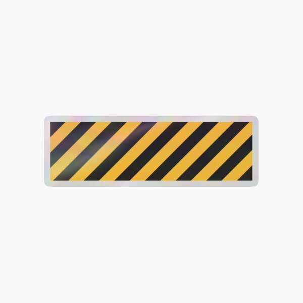 Item preview, Black caution designed and sold by FLATVAC STICKER.