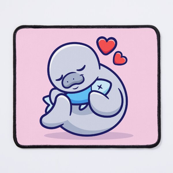 Item preview, "Cute Seal Hugging Fish: Adorable Cartoon Vector Icon designed and sold by hjian8219.