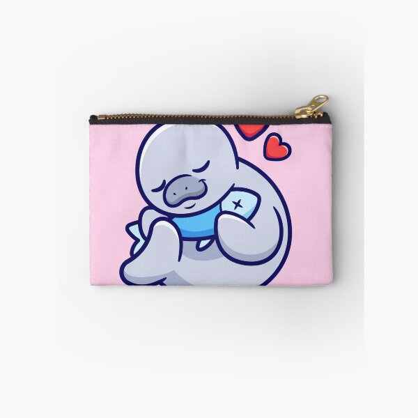 Item preview, "Cute Seal Hugging Fish: Adorable Cartoon Vector Icon designed and sold by hjian8219.