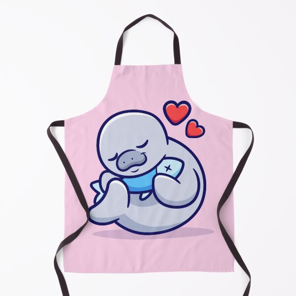 Item preview, "Cute Seal Hugging Fish: Adorable Cartoon Vector Icon designed and sold by hjian8219.