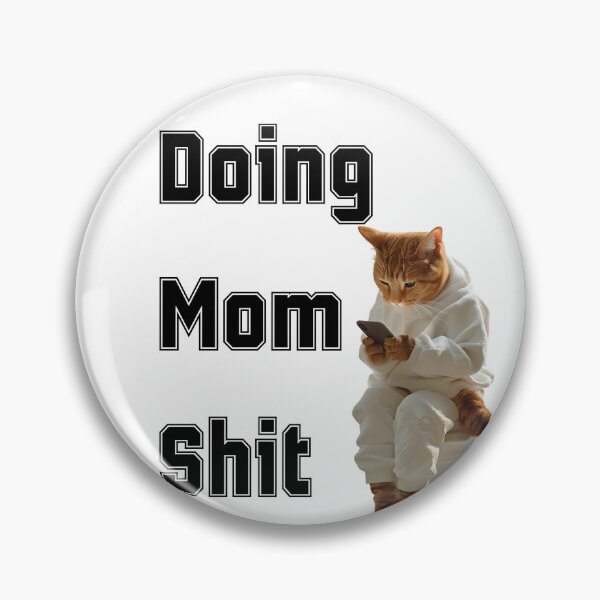 Item preview, Mom Shit - Tabby Cat on Toilet with iPhone 15 designed and sold by Stuck-On-Ya.