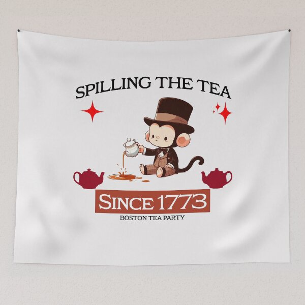 Item preview, boston tea party Monkey designed and sold by LemuellTrends.