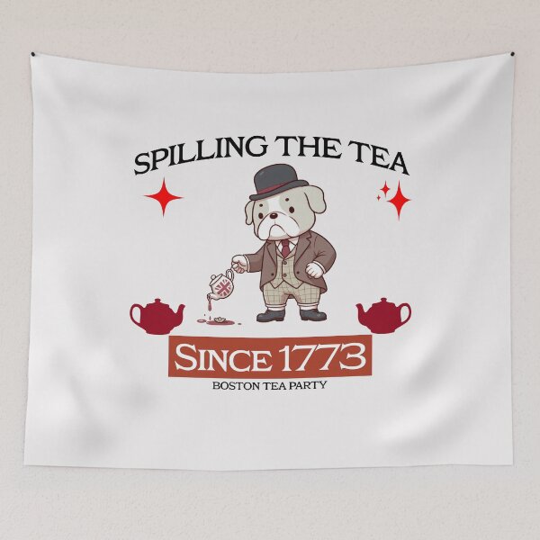 Item preview, boston tea party Bulldog designed and sold by LemuellTrends.
