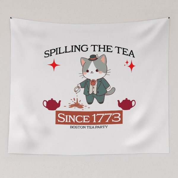 Item preview, boston tea party Cat designed and sold by LemuellTrends.