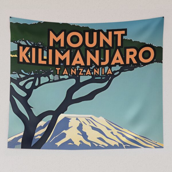 Item preview, Mount Kilimanjaro Tanzania Travel designed and sold by ZionPosteria.