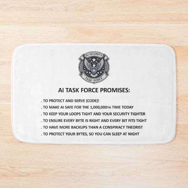 Item preview, AI Security Task Force Promises Funny Stuff designed and sold by SportsT-Shirts.