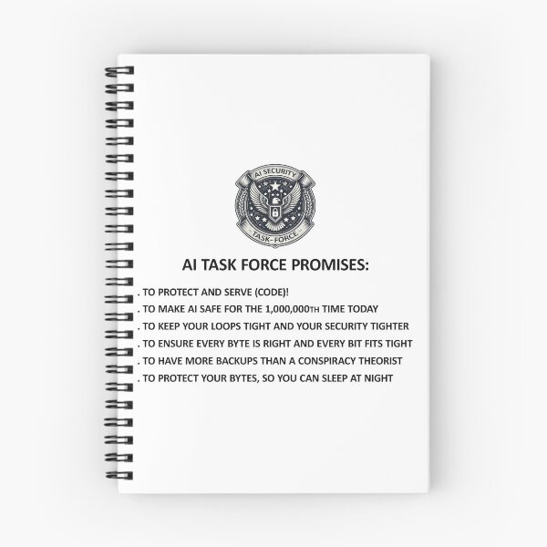Item preview, AI Security Task Force Promises Funny Stuff designed and sold by SportsT-Shirts.