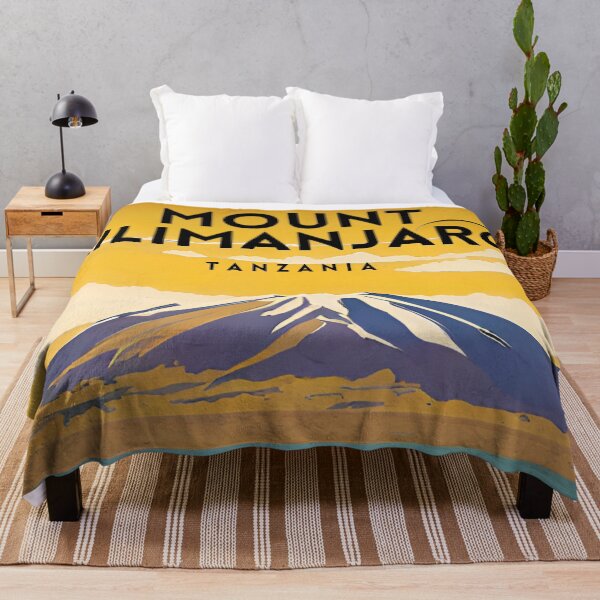 Item preview, Mount Kilimanjaro Tanzania Vintage designed and sold by ZionPosteria.