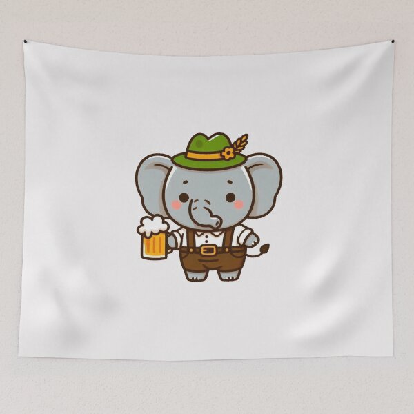 Item preview, oktoberfest Elephant designed and sold by LemuellTrends.