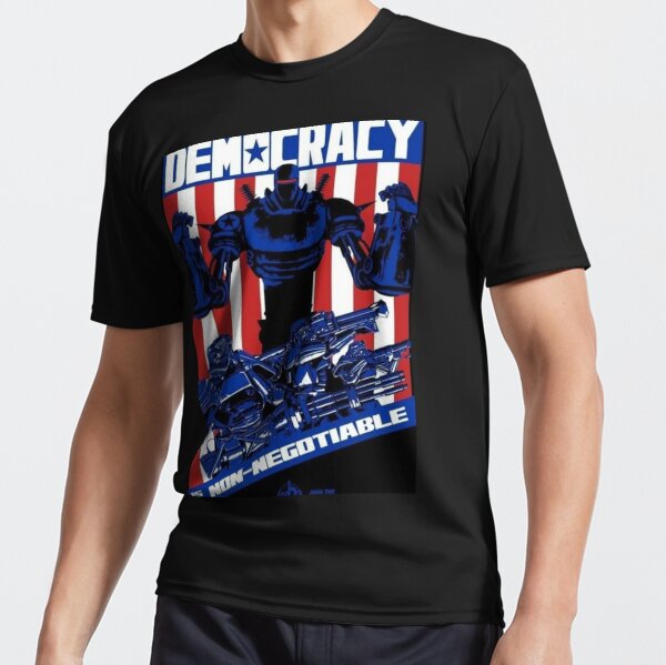 Vista previa del artículo con la obra «Liberty Prime está en línea», diseñado y vendido por Bannanaoverlord.