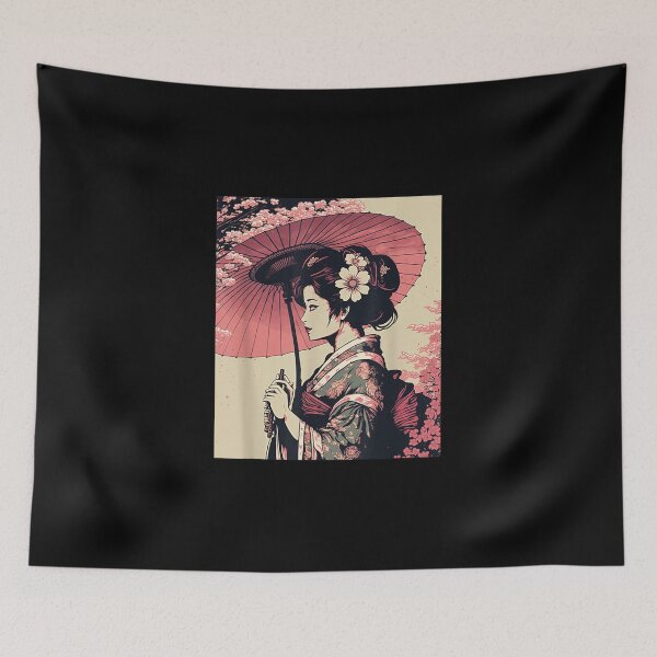 Item preview, Classic Portrait Geisha Woman Japan designed and sold by campbellbrent.