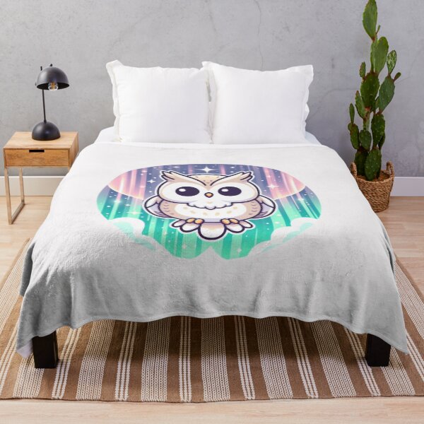 Item preview, black northern lights Owl designed and sold by LemuellTrends.