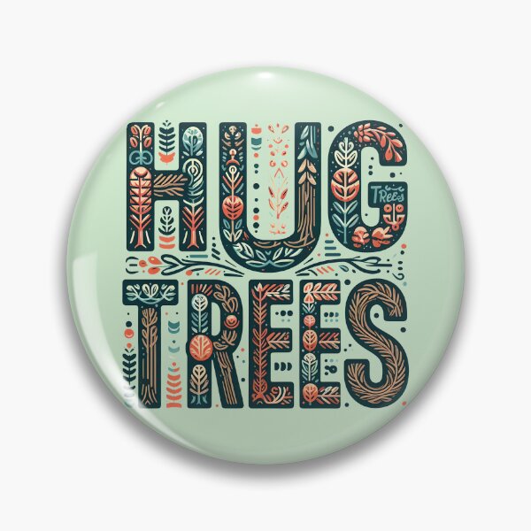 Item preview, Hug Trees, typography designed and sold by maxmaj.
