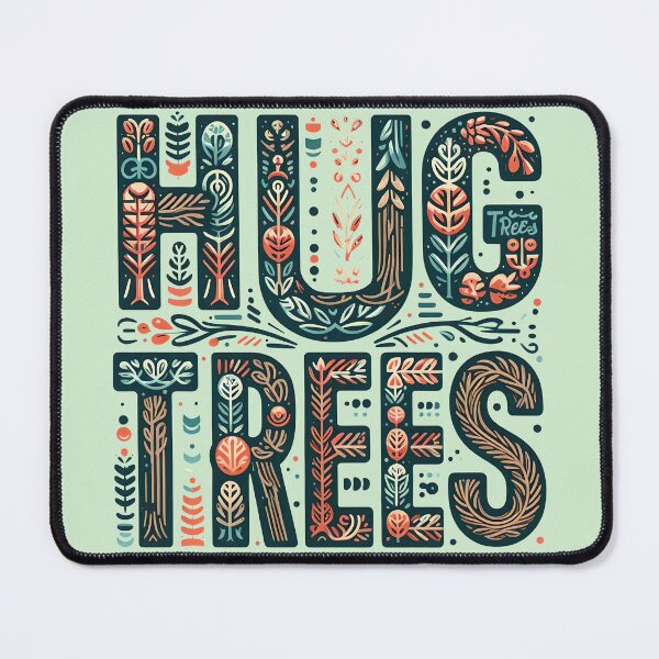 Item preview, Hug Trees, typography designed and sold by maxmaj.