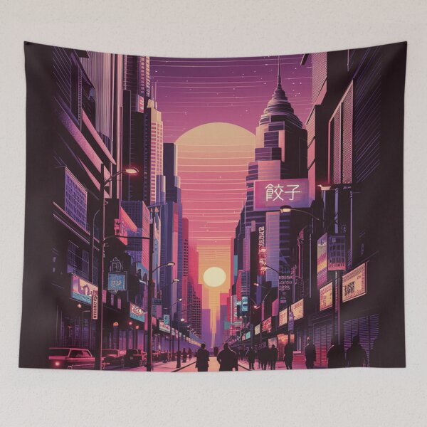 Item preview, Retro Urban Sunset designed and sold by Exodoi.