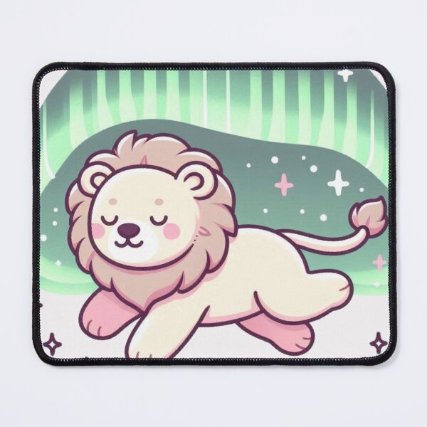 Item preview, black northern lights  Lion designed and sold by LemuellTrends.