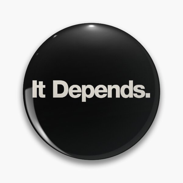 Item preview, It Depends - Funny Lawyer Gift designed and sold by viunziameriza.