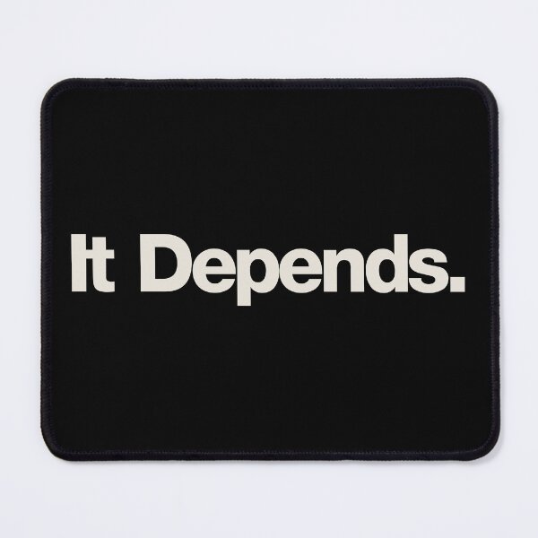 Item preview, It Depends - Funny Lawyer Gift designed and sold by viunziameriza.