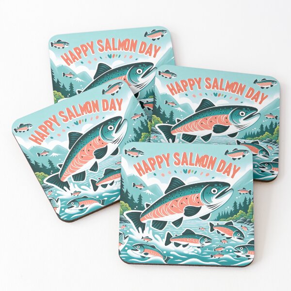 Item preview, Happy Salmon Day designed and sold by ROYSHINART.
