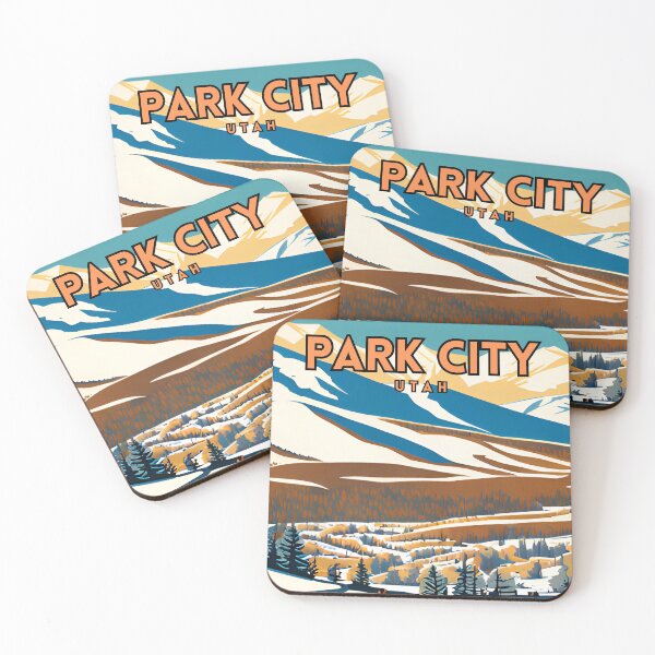 Item preview, Park City Utah Vintage Retro Travel Poster designed and sold by ZionPosteria.