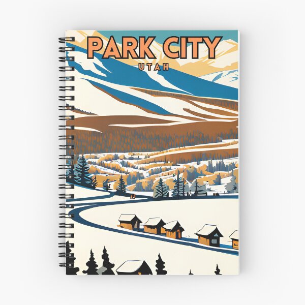 Item preview, Park City Utah Vintage Retro Travel Poster designed and sold by ZionPosteria.