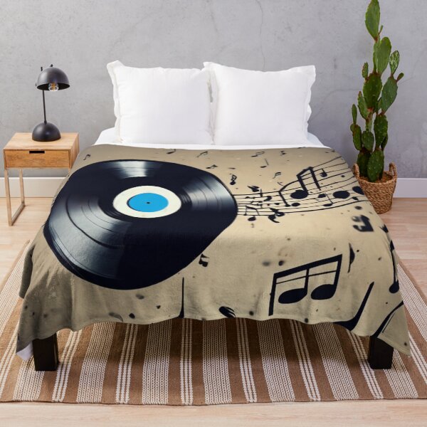 Item preview, "Vinyl in Motion: Musical Notes Dancing" designed and sold by Artisticanvas.