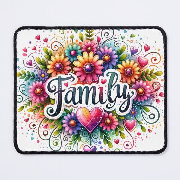 Item preview, Family Love with Hearts and Flowers designed and sold by PassionforLove.