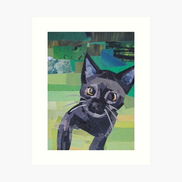 Black Cat Art Print