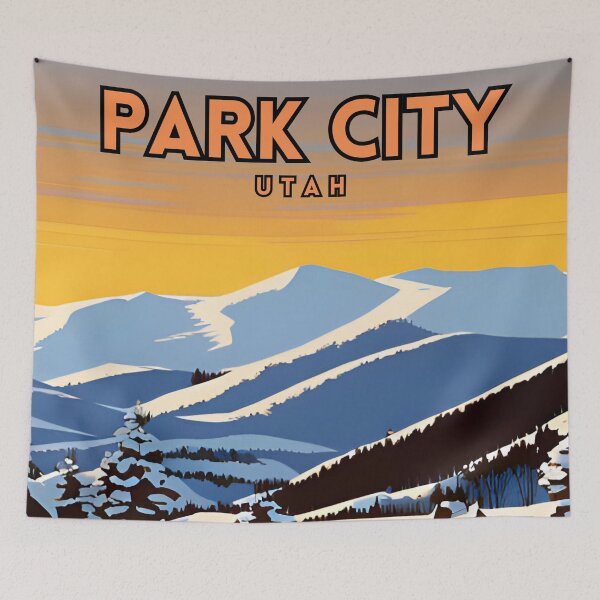 Item preview, Park City Utah Vintage Travel designed and sold by ZionPosteria.