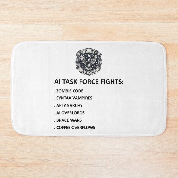 Item preview, AI Security Task Force Fights Funny Stuff designed and sold by SportsT-Shirts.